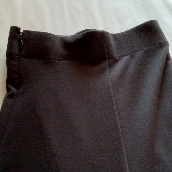 LANDS' END Black Full Length A-LINE Jersey Knit PANEL Skirt Sz 24W - Picture 3 of 6